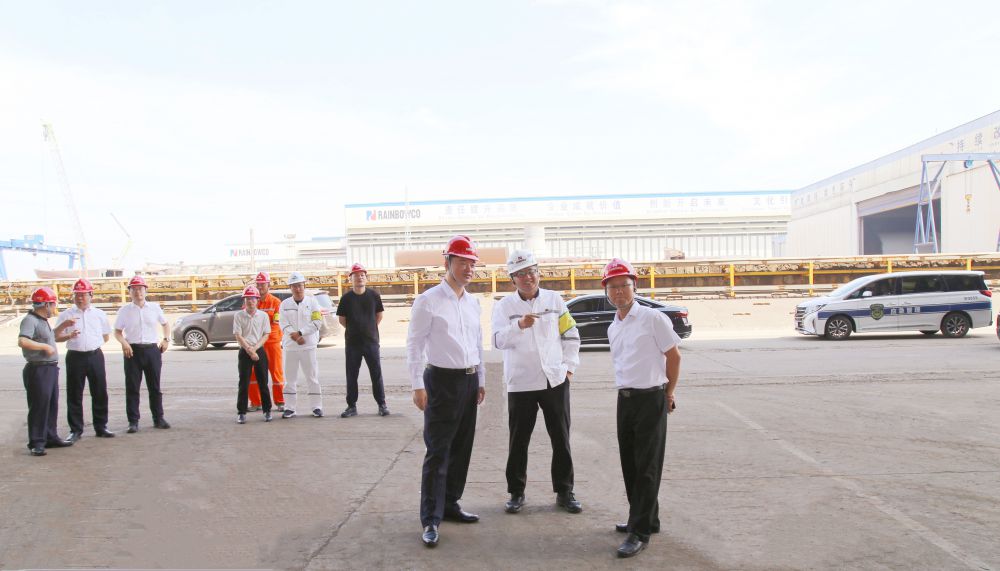 啟東市委副書記、市長(zhǎng)蔡毅帶隊(duì)調(diào)研子公司潤(rùn)邦海洋安全生產(chǎn)工作(圖1)